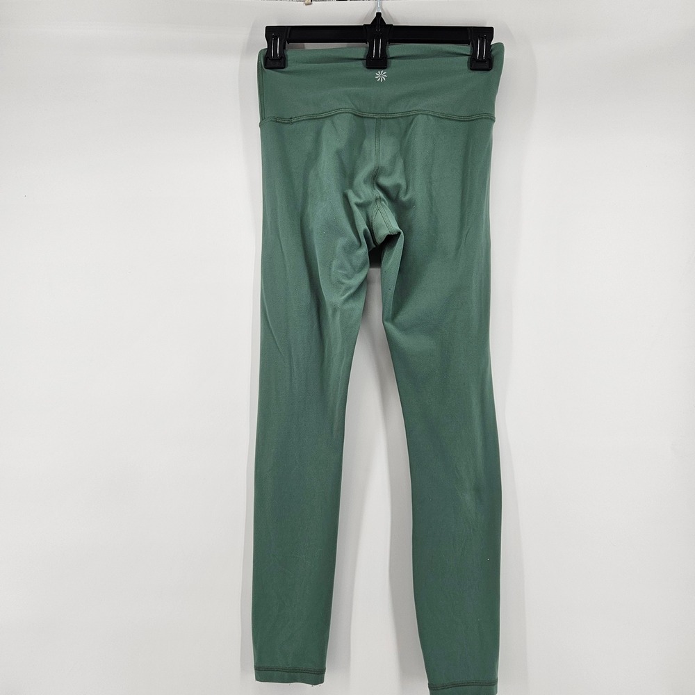 Athleta Elation 7/8 Tight Green XS Leggings Athleisure Gym‎ Activewear Workout